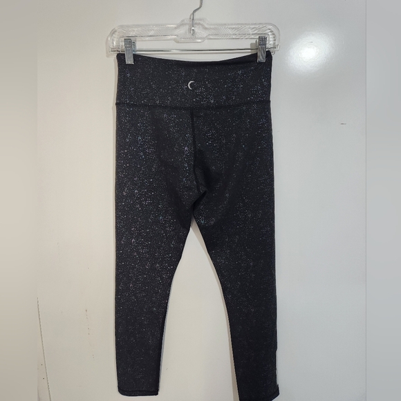 2 Pair Womens ZIYA Teal and Black Leggings, Size 6-8 - Picture 4 of 13